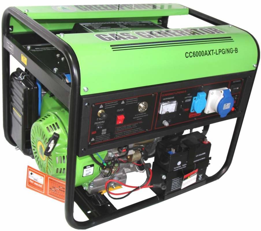 Генератор газовый Green Power cc6000AXT