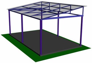 Навес односкатный