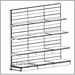 Стеллажи полочные
