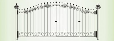 Ворота кованые В-7
