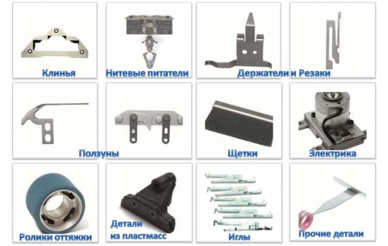 Запасные части и расходные материалы к вязальным машинам STOLL CMS и SHIMA SEIKI