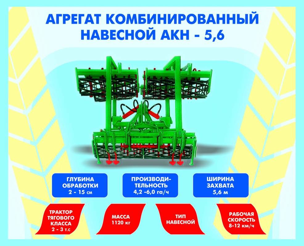 Агрегат комбинированный навесной АКН-5,6