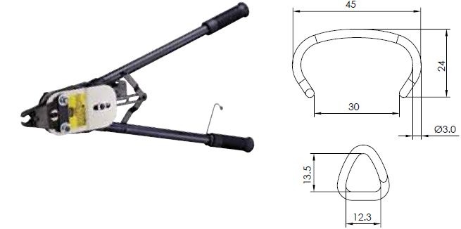 Габионный сеплер механический  TESTO TC50MH