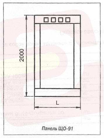 Панели распределительных щитов ЩО 91