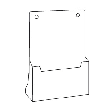 Буклетница (накопитель для печатной продукции) 1 секции 1/3 А4