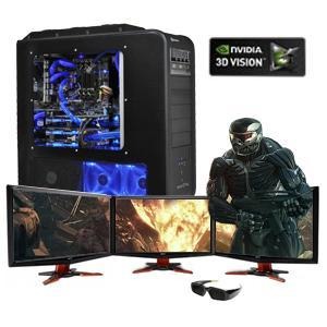 Компьютер Meijin Liquid Edition 3D Vision Surround, 3 Монитора, очки NVIDIA