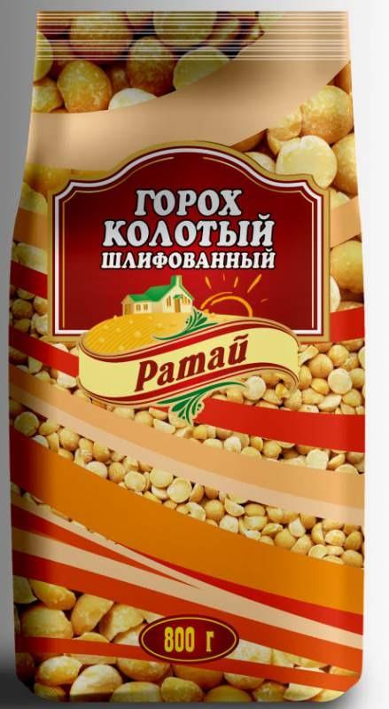 Крупа фасованная, горох шлифованный колотый