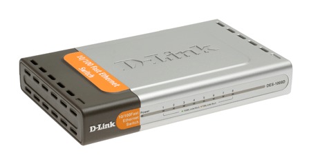 Коммутатор неуправляемый с 8 портами 10/100 Base-TX D-Link DES1008D