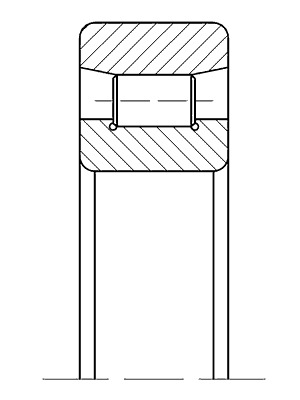 Подшипники однорядные без бортов