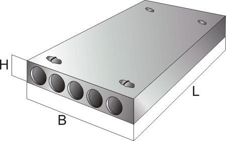 Плиты перекрытия многопустотные железобетонные