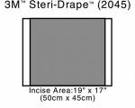 Клейкие разрезаемые хирургические пленки (общий размер 60х45 см, операционное поле 50х45 см) 10 шт/уп 2045 Steri Drape 2