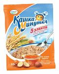 Хлопья крупяные 5 злаков с мёдом и орехами Кашка Минутка