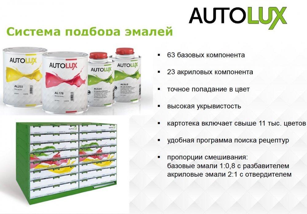 Лаборатория по подбору автоэмалей AUTOLUX от PPG Industries.