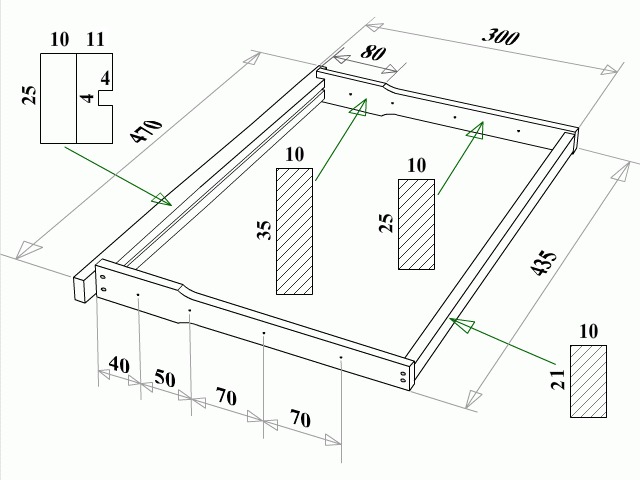 Рамки для ульев размеры и чертежи стандарт