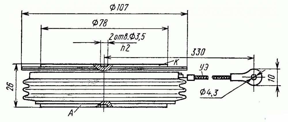 Т173-1000 (50-60) тиристор