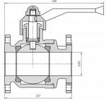Кран шаровой фланцевый