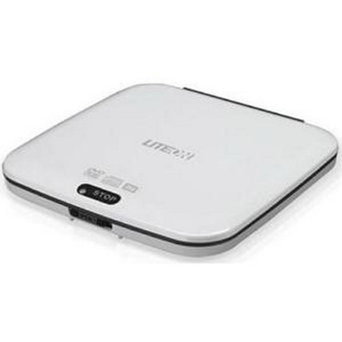 Внешний привод LiteOn eTAU108-01 DVDRW, White, Slim External, USB 2.0