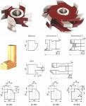 Комплект фрез для изготовления оконного блока