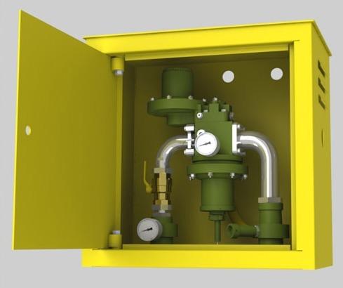 Шкафная газорегуляторная домовая установка