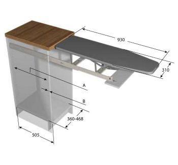 Встраиваемая гладильная доска Pelly (Швеция)