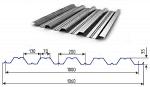 Профнастил оцинкованный НС35 х 1000 (0.5мм)
