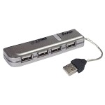 Концентратор Porto USB 2.0 4-Port Mini Hub HB-02