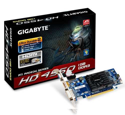 Видеокарта Gigabyte PCI-E GV-R455OC-1GI Radeon 4550 1Gb