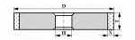 Круги алмазные плоские прямого профиля формы 1А1