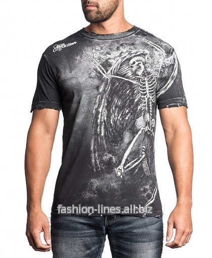 Мужская футболка Affliction Relinquish с крылатым скелетом