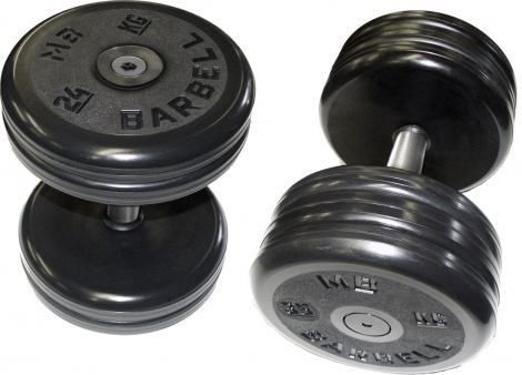 Неразборная гантель  MB Barbell MB-FdbEM-B48