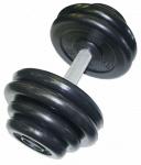 Гантель черная неразборная MB Barbell MB-FdbM-B56