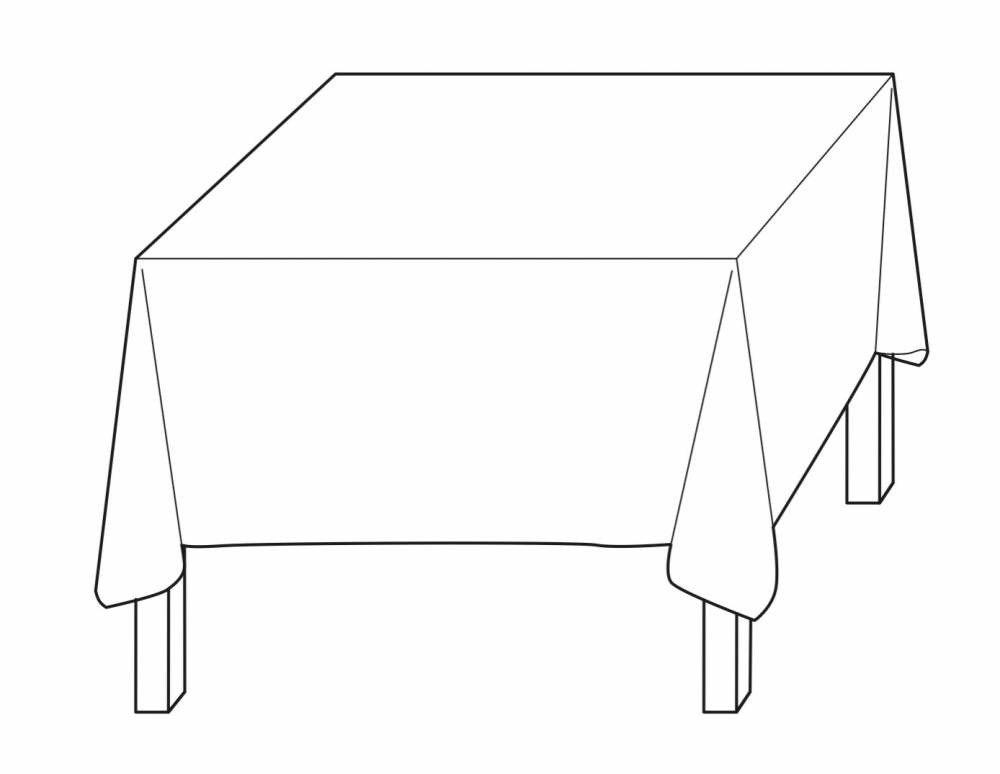 Как нарисовать скатерть на столе