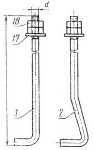 Болты фундаментные изогнутые