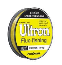 Леска ULTRON Fluo Fishing 0,40 мм, 100 м, 16,0 кг, желтый (уп.5 шт)