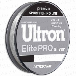 Леска ULTRON Elite Platinum 0,50 мм, 100 м, 24,0 кг, серебр. (уп.5 шт)