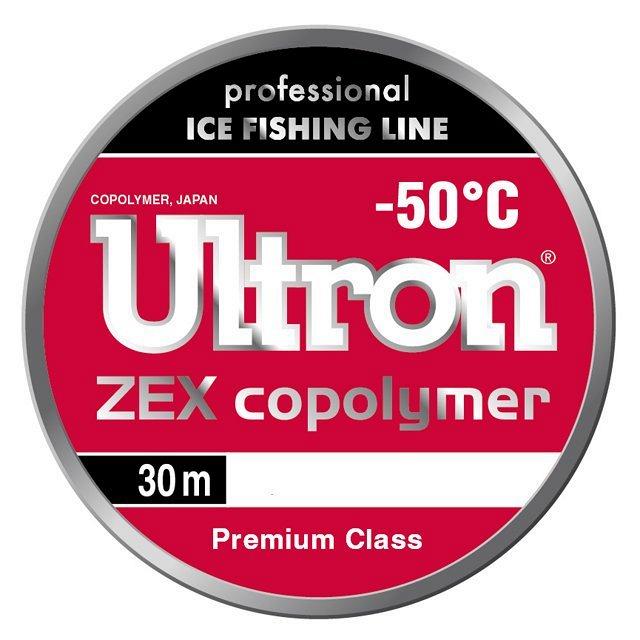 Леска ULTRON Zex Copolymer 0,40 мм, 100 м, 18 кг, прозр. (уп.5 шт)
