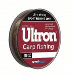 Леска ULTRON Carp Fishing 0,25 мм, 300 м, 7,0 кг, коричн. (уп.5 шт)