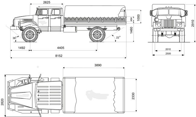 Автомобиль бортовой  Урал 43206-0551-41