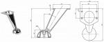 Опора мебельная 01/04