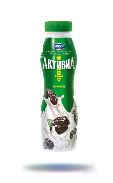 Натуральный кисломолочный продукт с живыми бактериями Активиа