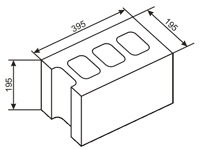 Строительные блоки.  190-200-400.
