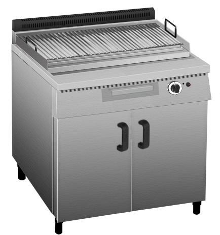 Гриль лавовый газ. Inox Electric PL4eN