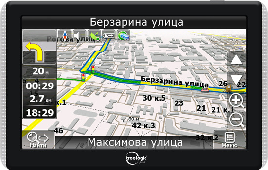 GPS-автонавигатор Treelogic TL-7001BGF AV