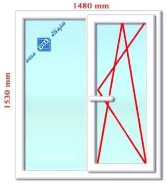 Пластиковое окно в типе дома Брежневка