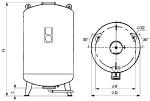 Разборный расширительный бак Flexcon М (вертикальное исполнение)