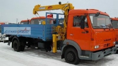 КМУ кран манипулятор SCS 333 на КамАЗ 4308-3019-99