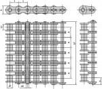 Цепи шестирядные 6Т – 25,4