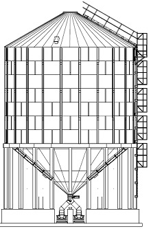 Силосы с конической воронкой