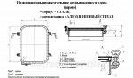 Иллюминатор прямоугольный открывающиеся влево вправо  Тип E - тяжелый