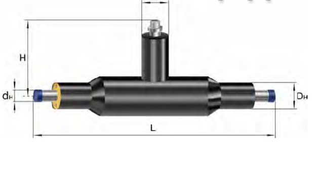 Шаровой кран DN 80-1200-1-ППУ-ПЭ